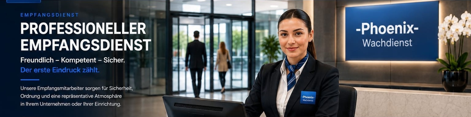 Professioneller Empfangsdienst von Phoenix-Wachdienst
